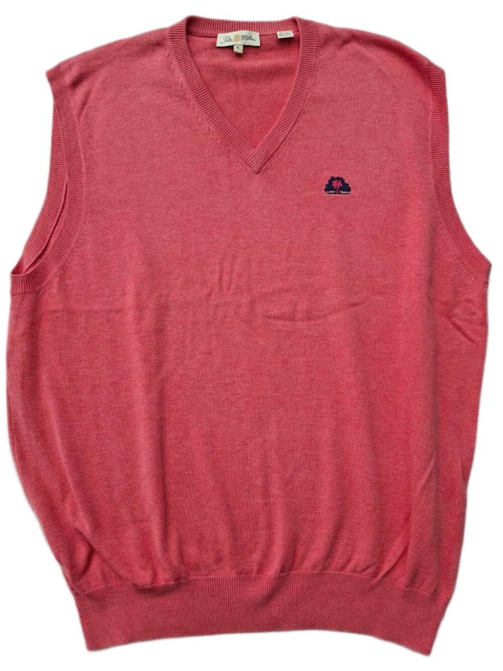Peter Millar Rose Pink Silk Blend Golf Sweater Vest XL